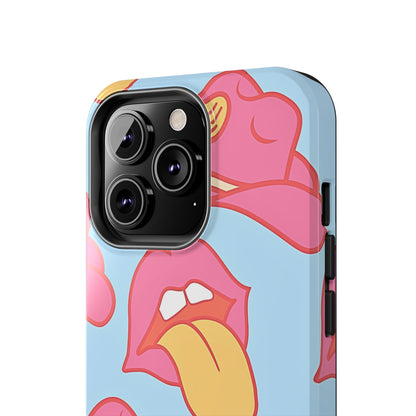 Funda resistente para teléfono con estampado de sombrero vaquero y labios sensuales (versión 1) | Estética