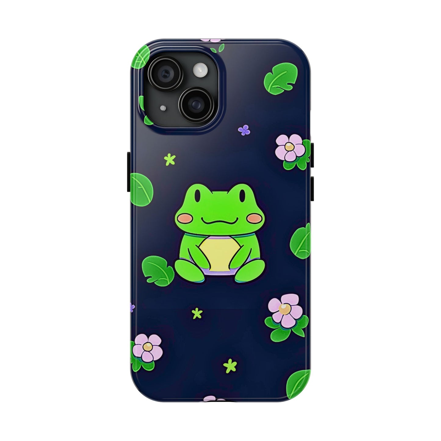 Adorable Froggy Black Tough Phone Case | Animals