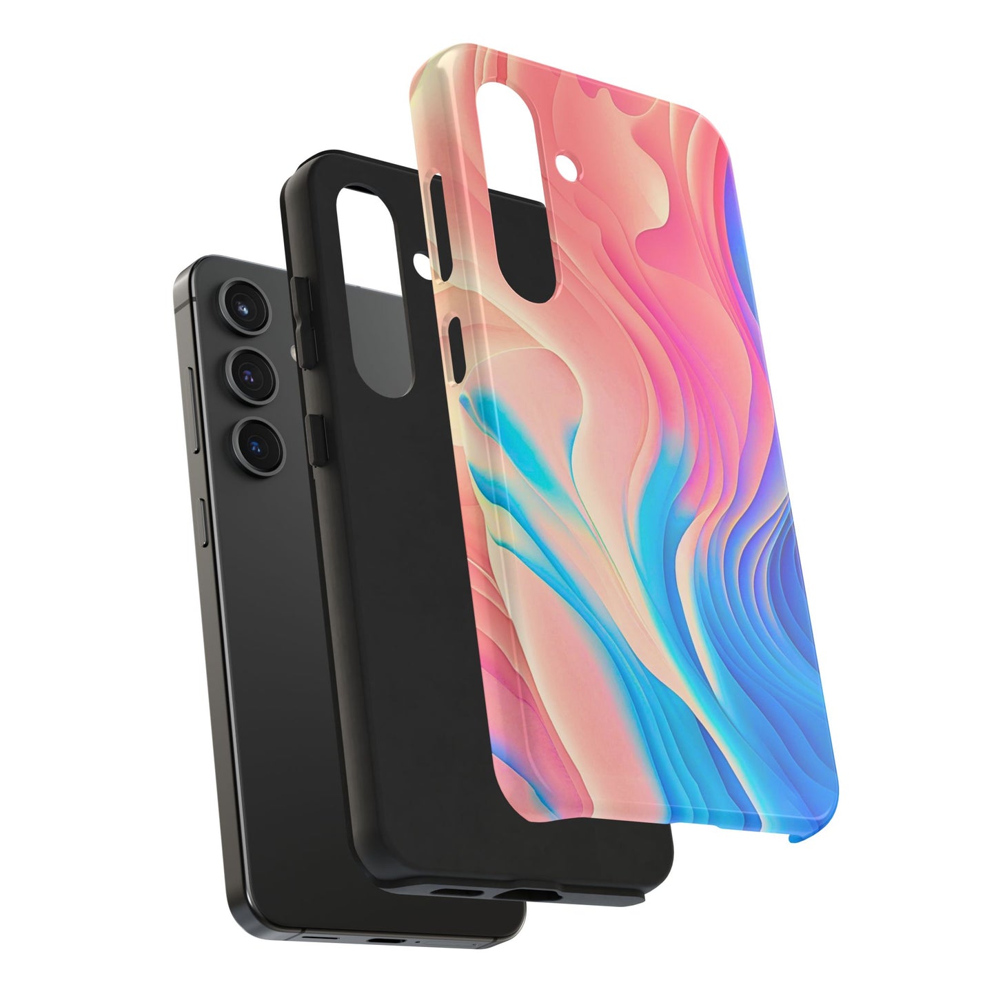 Abstract Pastel Waves Tough Phone Case | Aesthetic