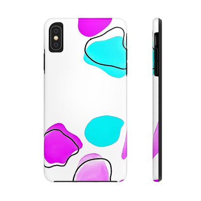 Abstract Shapes Preppy Pastel Style (Version 2) Tough Phone Case | Aesthetic