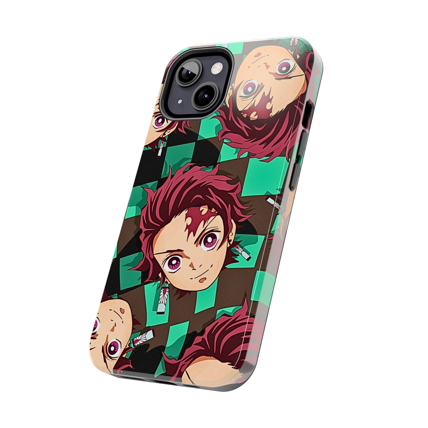 Tanjiro Kamado Head Pattern Tough Phone Case | Anime - Demon Slayer