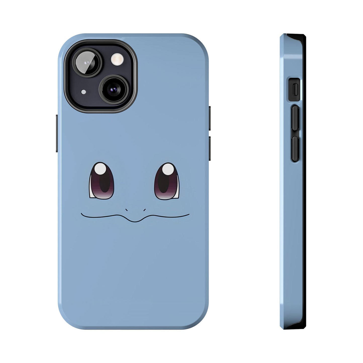Blue Turtle Simple Blue Smile Tough Phone Case | Anime