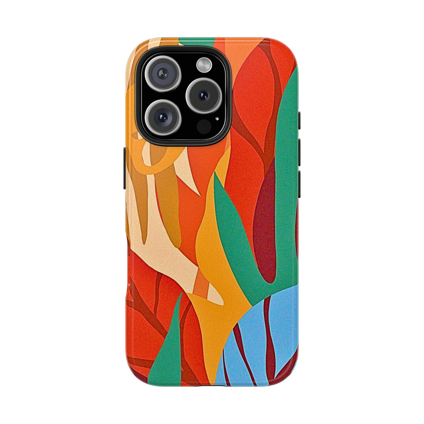 Abstract Autumn Leaves Tough Phone Case | Aesthetic