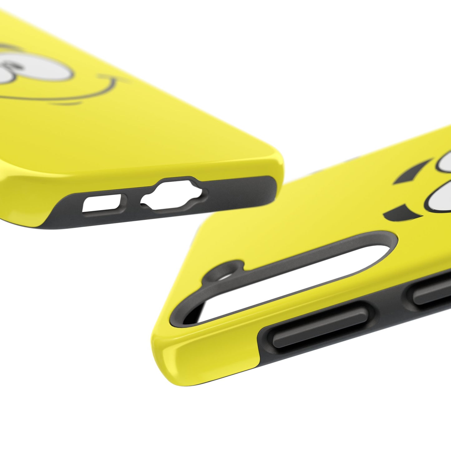 Smiley Happy Face Yellow Minimalist Cartoon Tough Phone Case | Funny