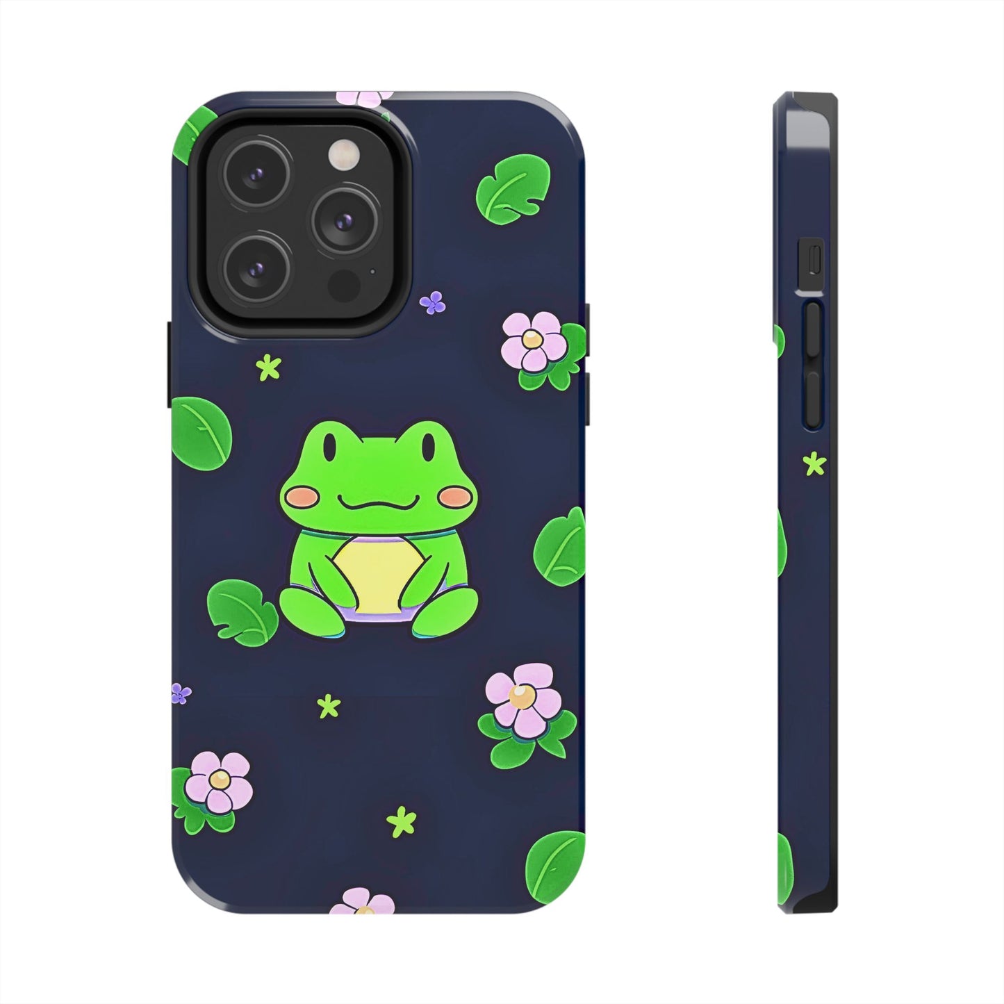 Adorable Froggy Black Tough Phone Case | Animals