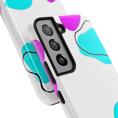 Abstract Shapes Preppy Pastel Style (Version 2) Tough Phone Case | Aesthetic