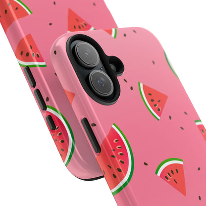 Pink and Red Gradient Watermelon Tough Phone Case | Food