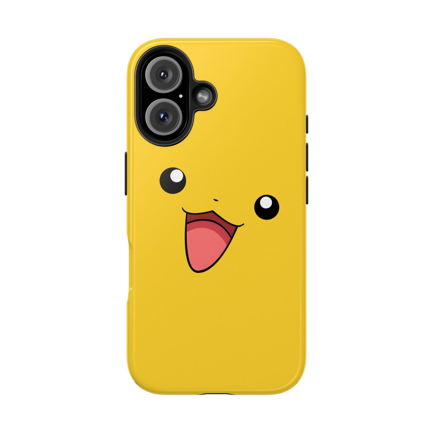 Electric Mouse Yellow Happy Face Minimal Design Tough Phone Case | Anime