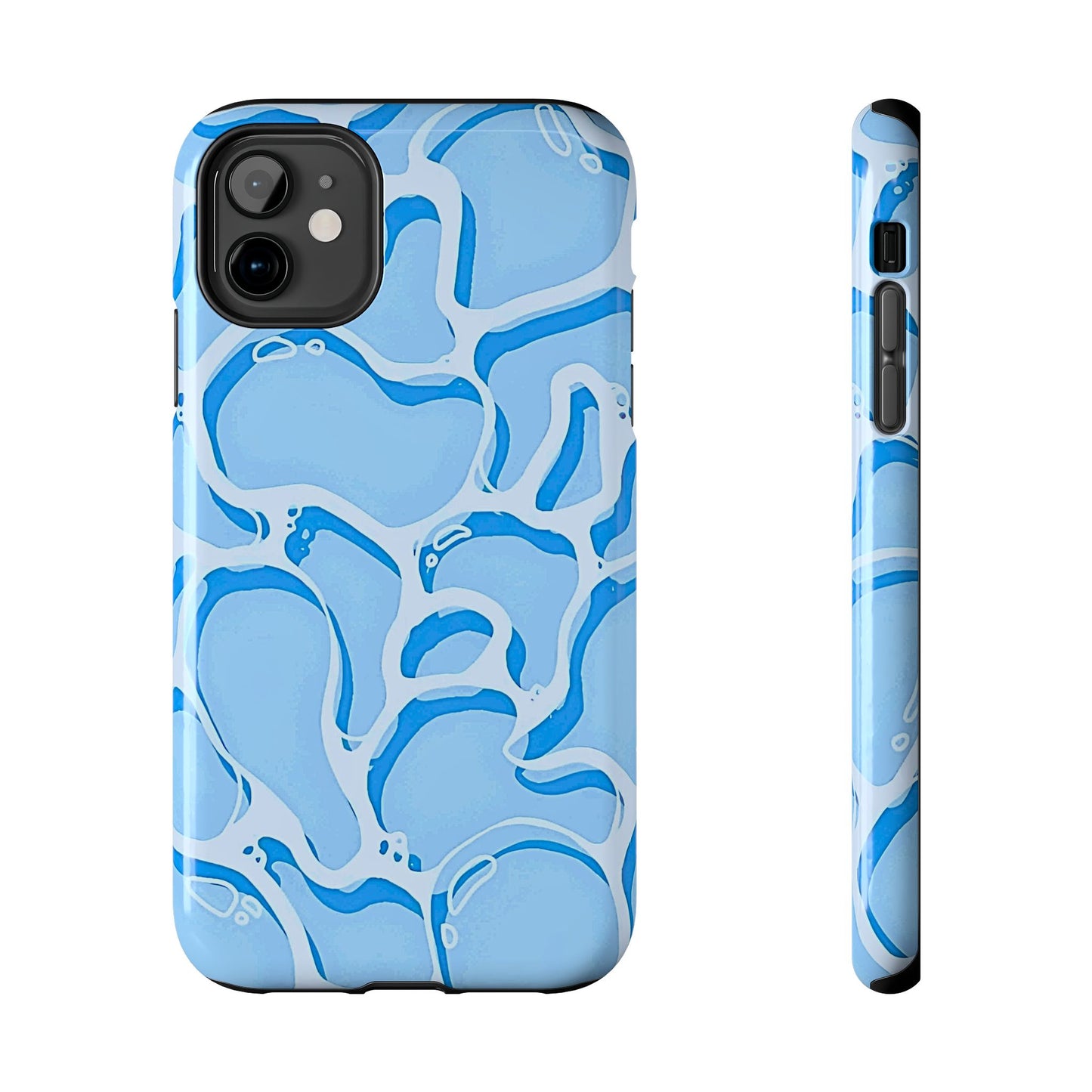 Funda resistente para teléfono con estampado de agua de piscina | Estética