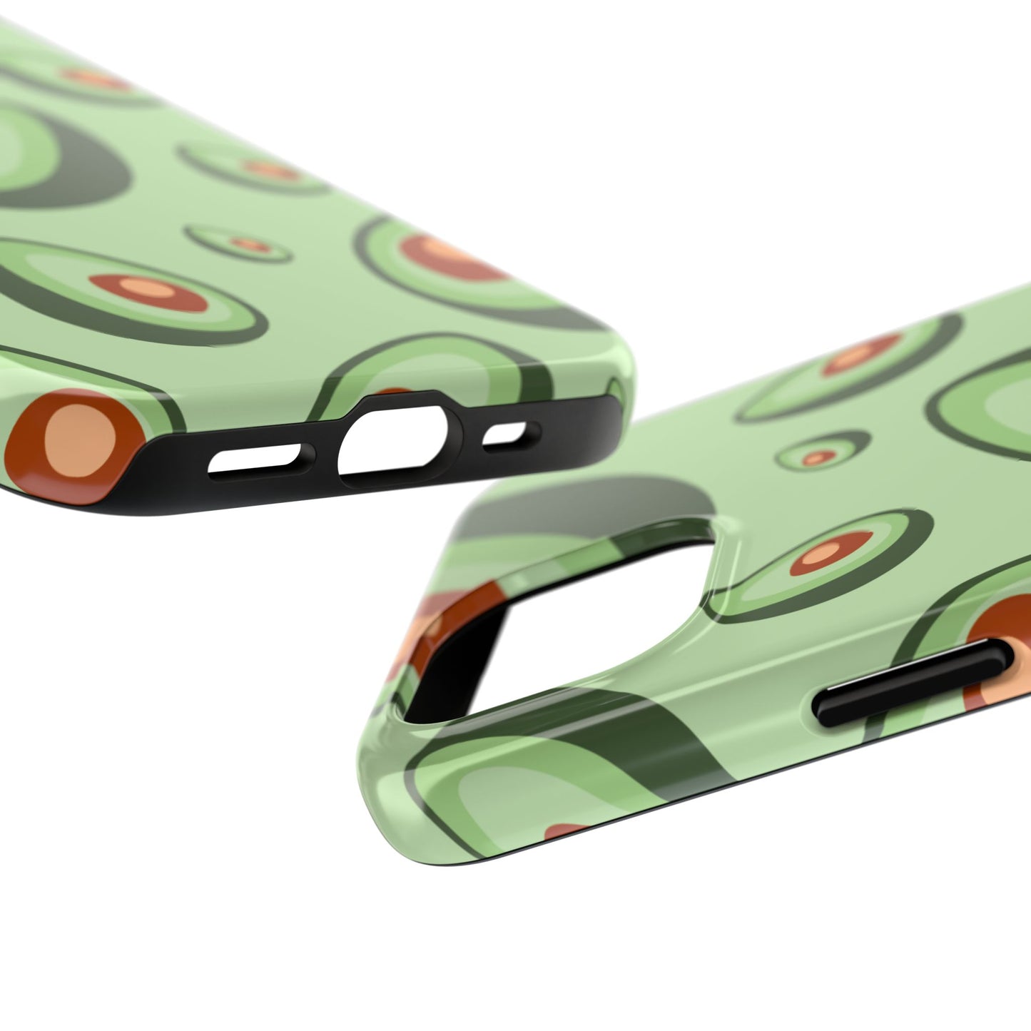 Trendy Avocado Pattern Green Aesthetic Minimal Fruit Phone Case | Food