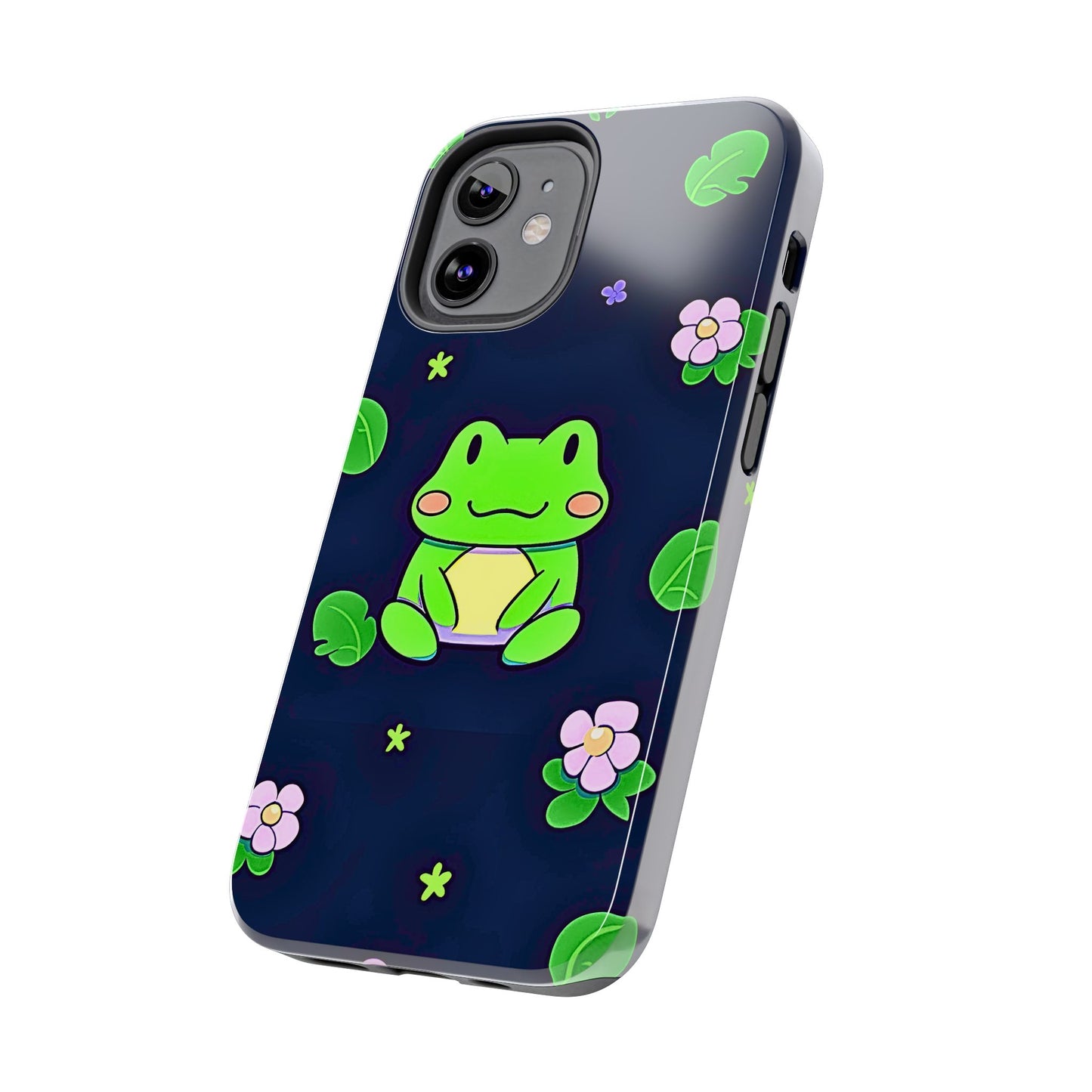 Adorable Froggy Black Tough Phone Case | Animals