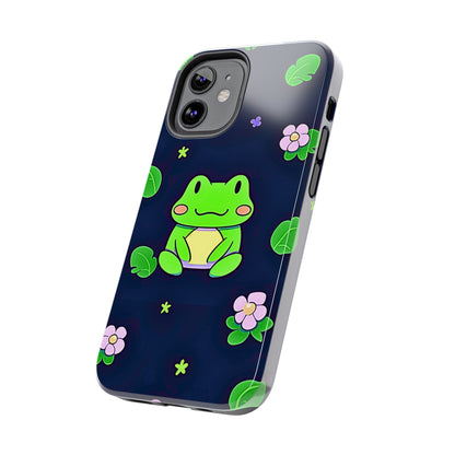 Adorable Froggy Black Tough Phone Case | Animals