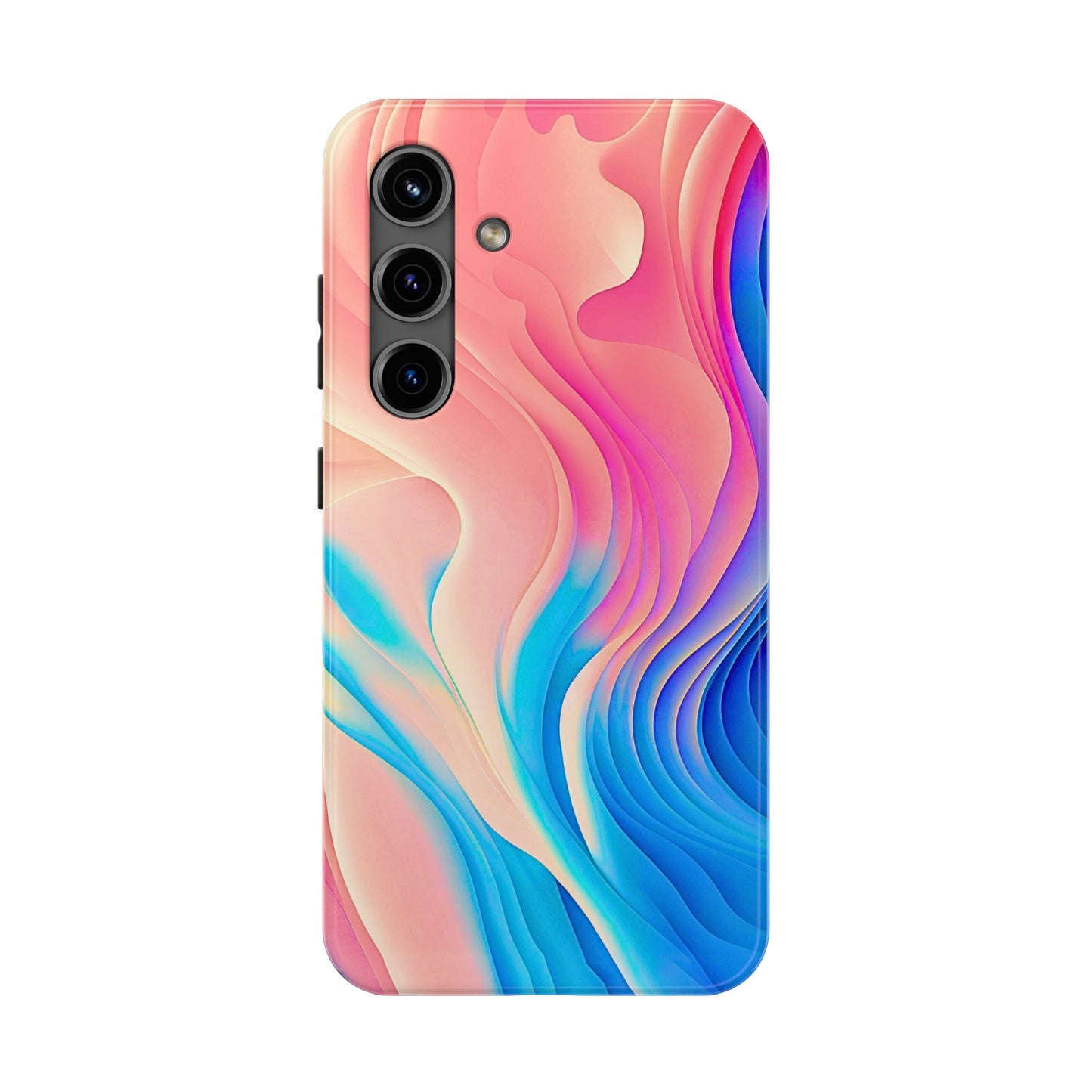 Abstract Pastel Waves Tough Phone Case | Aesthetic