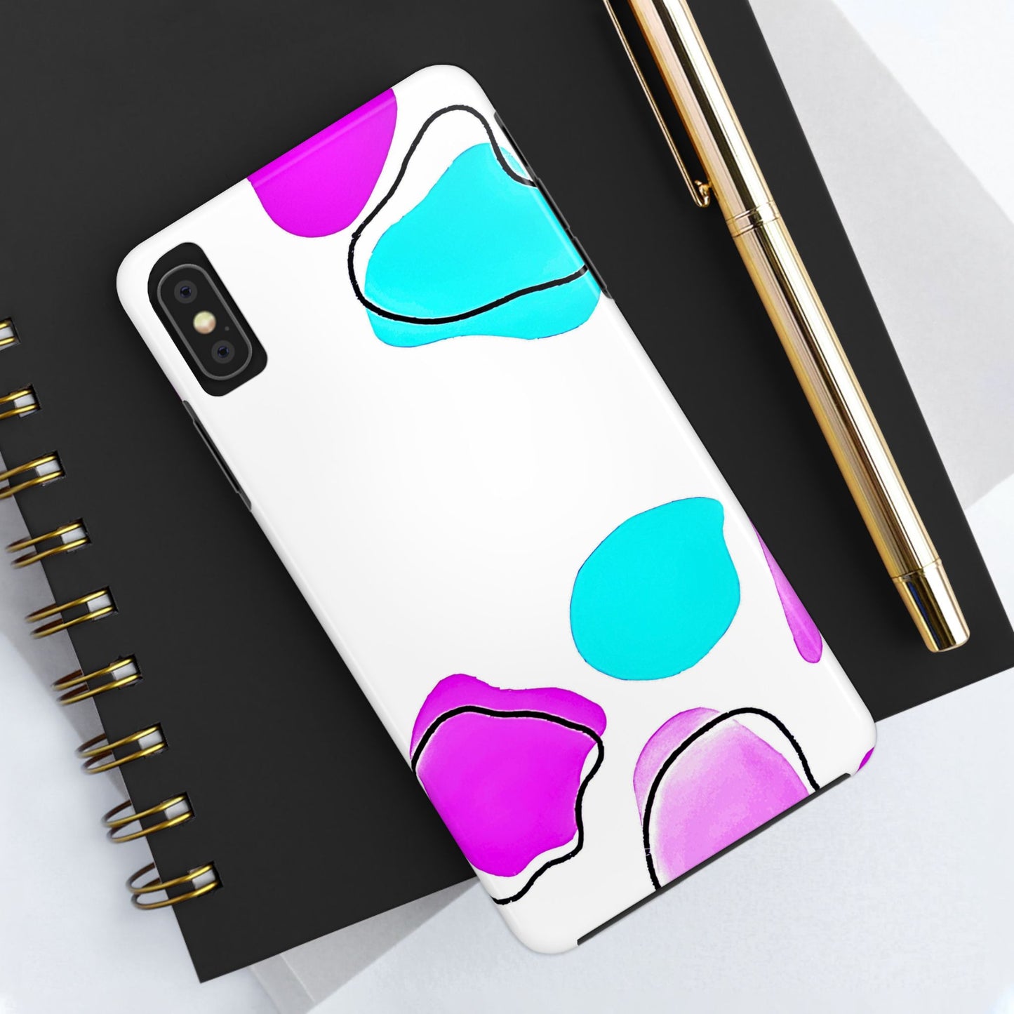 Abstract Shapes Preppy Pastel Style (Version 2) Tough Phone Case | Aesthetic