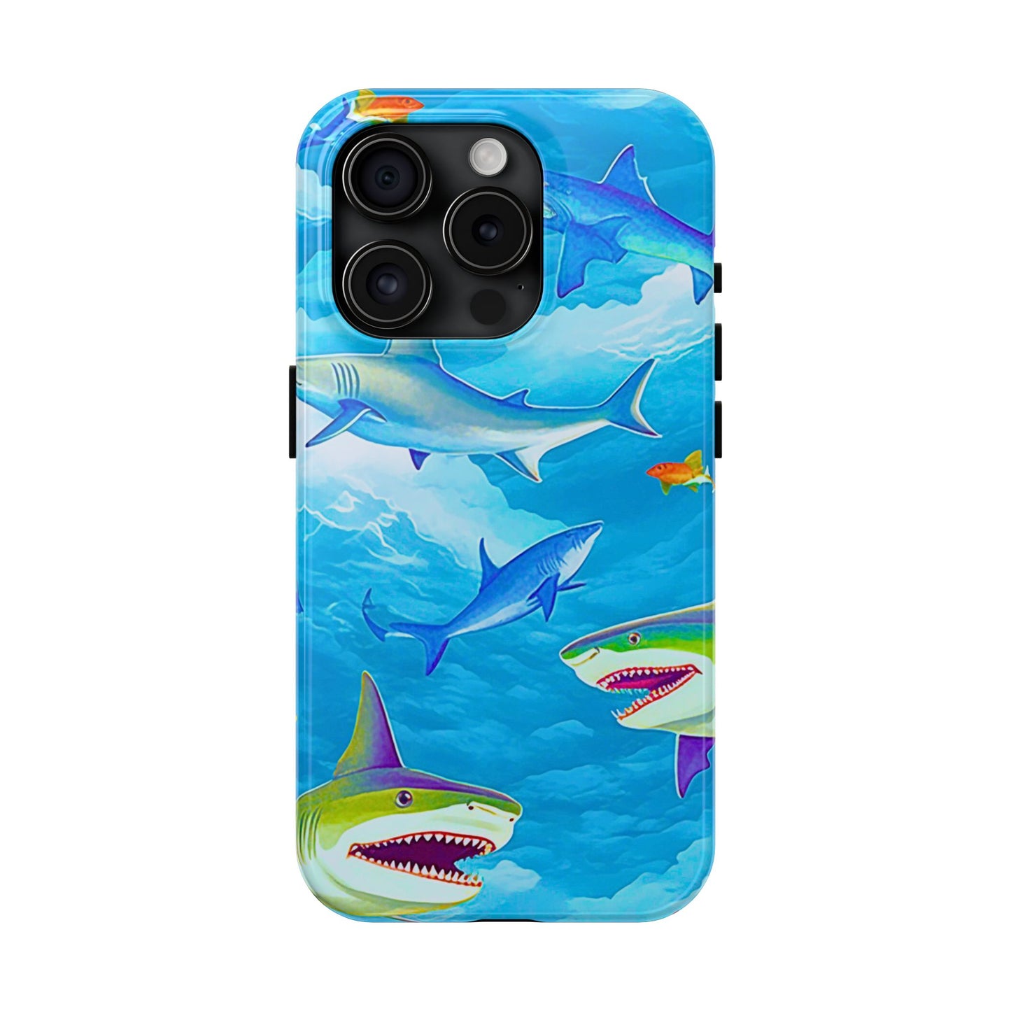 Sharks in the Sky Pattern Style Tough Phone Case | Animals