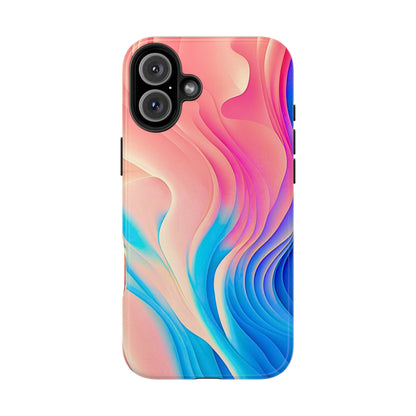 Abstract Pastel Waves Tough Phone Case | Aesthetic