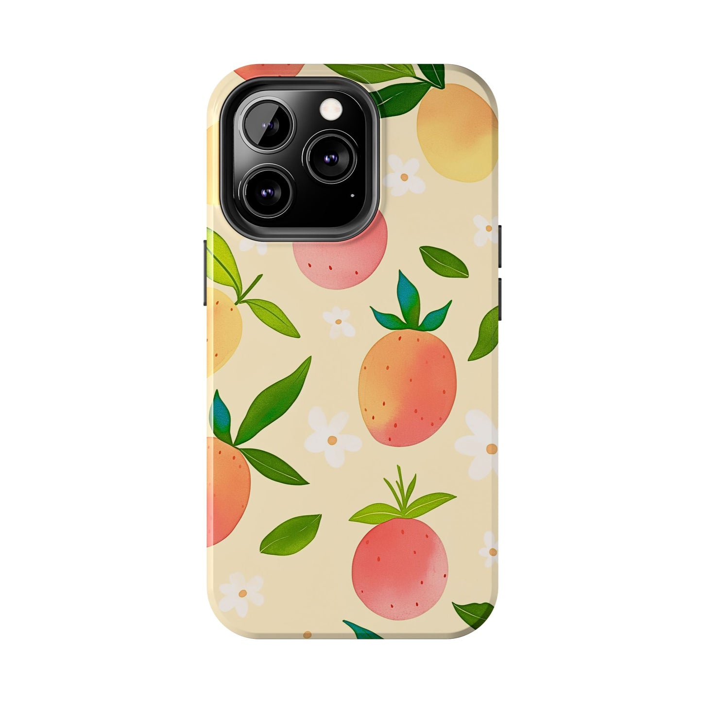 Mango Orange Fruit Pattern Tough Phone Case | Aesthetic