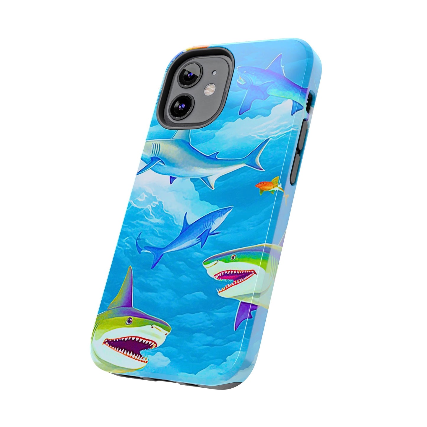 Sharks in the Sky Pattern Style Tough Phone Case | Animals