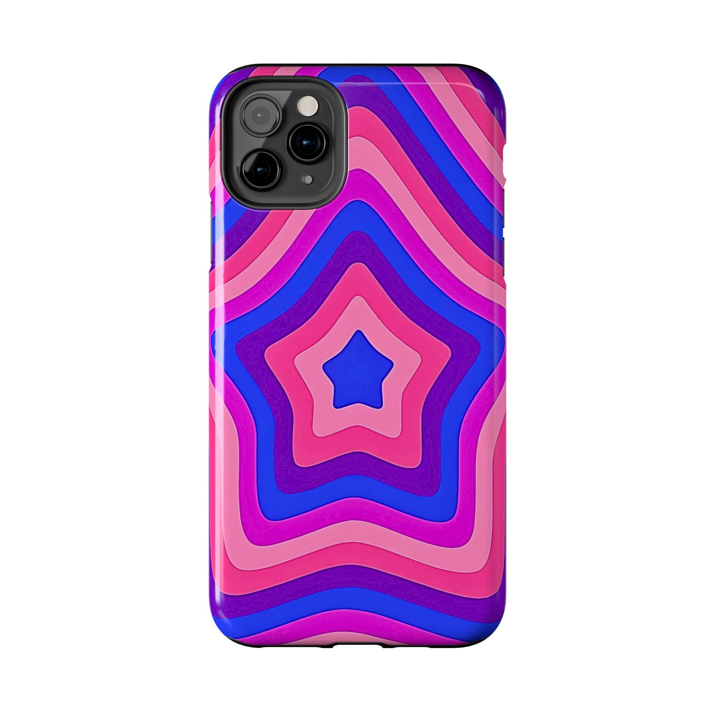Funda resistente para teléfono con diseño de estrella retro | Estética