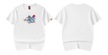 KH740 Mountains Embroidery Tee