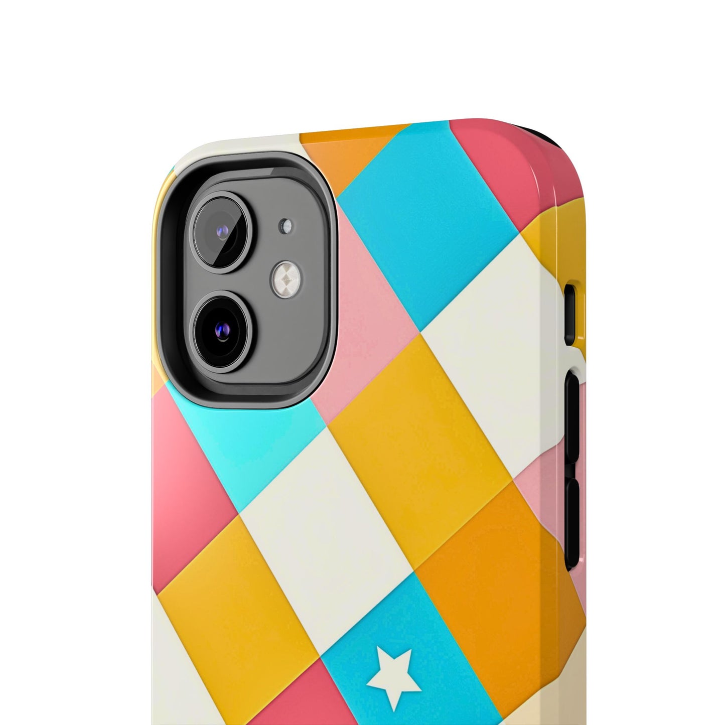 Vibrant Preppy Checkered Tough Phone Case | Aesthetic