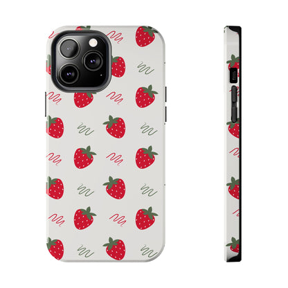 Strawberry Doodle Delight Tough Phone Case | Food
