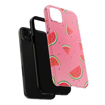Pink and Red Gradient Watermelon Tough Phone Case | Food