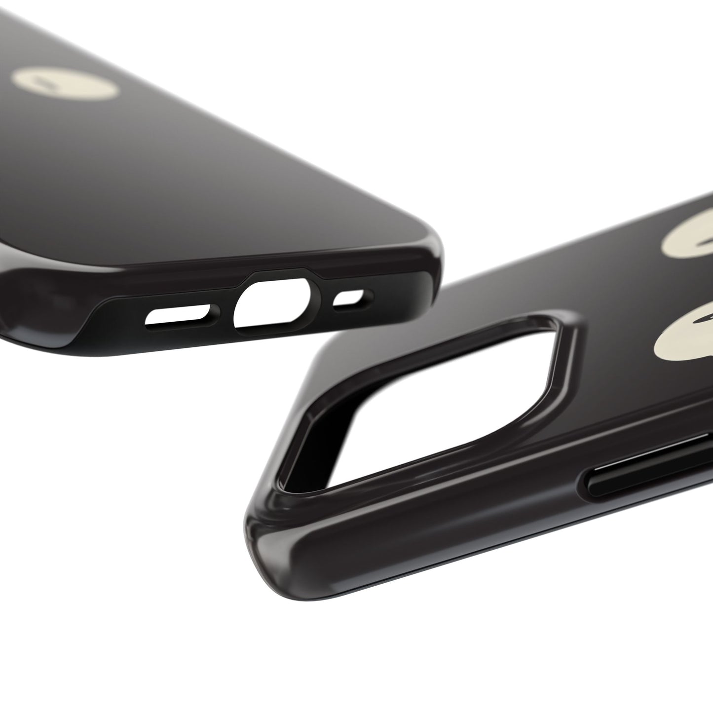 Adorable Black Cat Face and Eyes Minimal Tough Phone Case | Animals