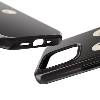 Adorable Black Cat Face and Eyes Minimal Tough Phone Case | Animals