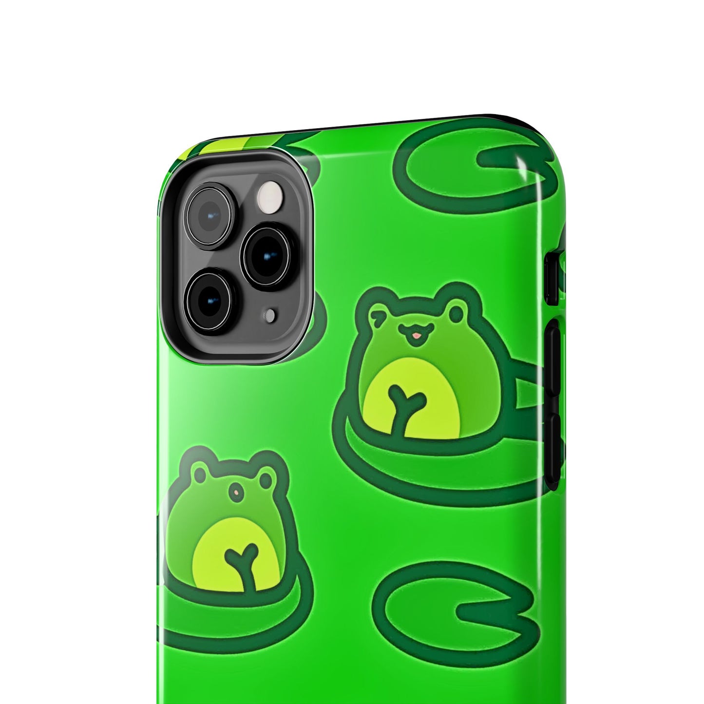 Cute Green Frogs Pattern Tough Phone Case | Animals