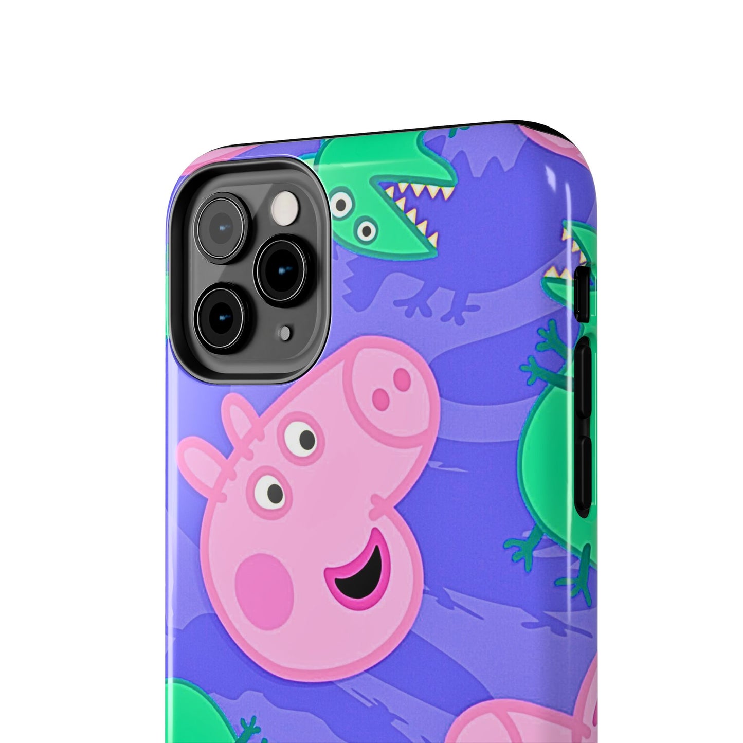 Peppa Pig & George Dinosaur Pattern Tough Phone Case | Cartoons - Peppa Pig