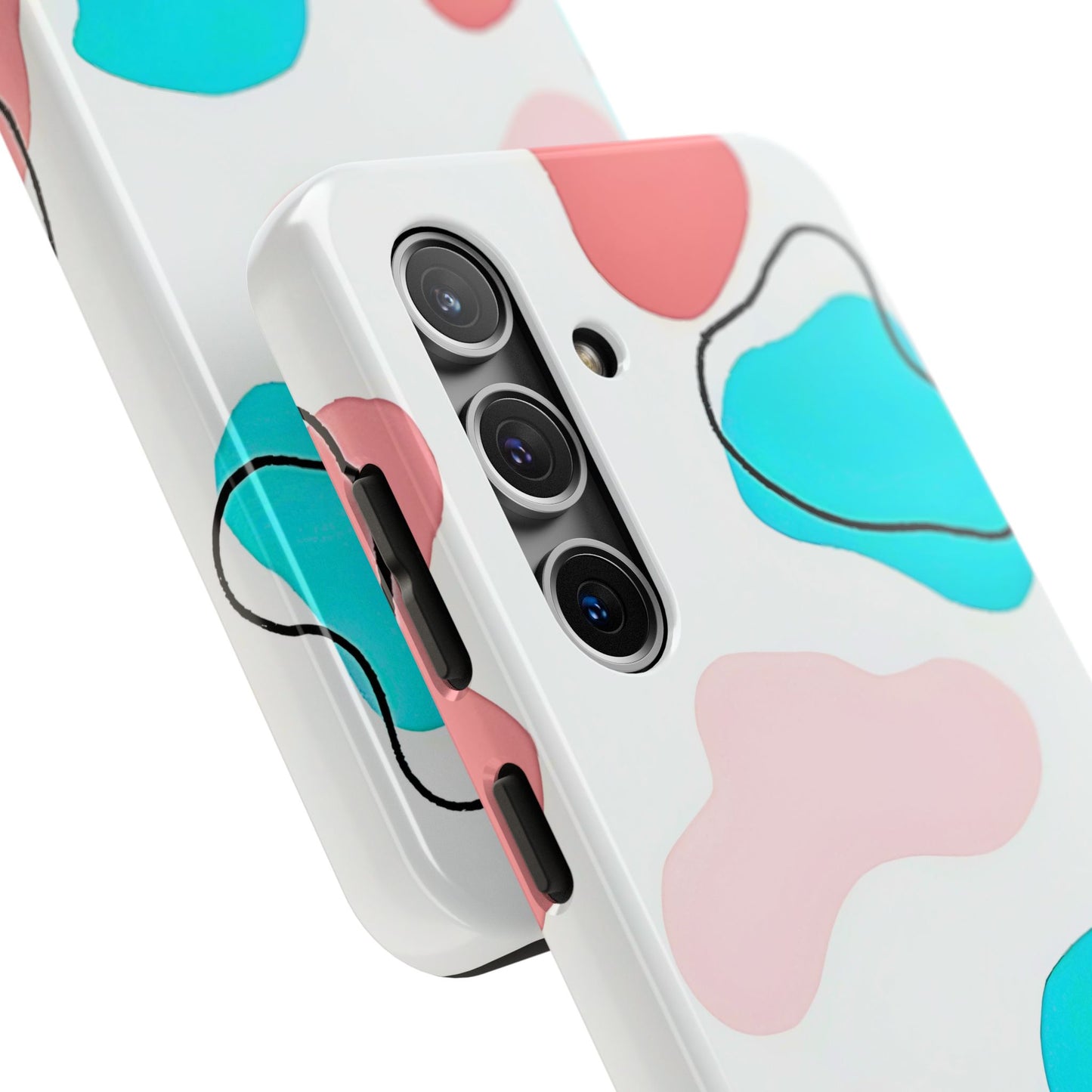 Abstract Shapes Preppy Pastel Style (Version 1) Tough Phone Case | Aesthetic