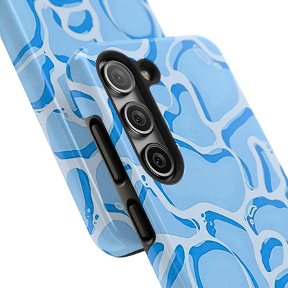 Funda resistente para teléfono con estampado de agua de piscina | Estética