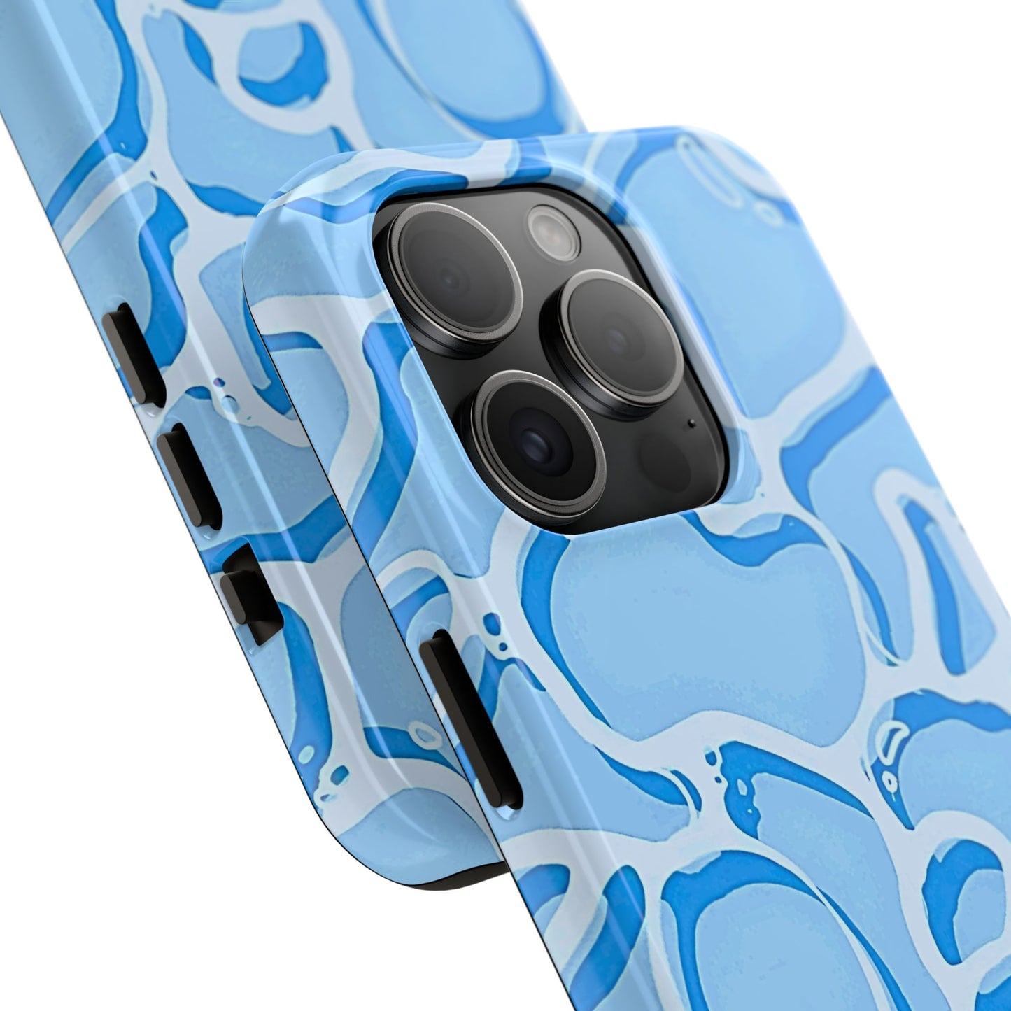 Funda resistente para teléfono con estampado de agua de piscina | Estética