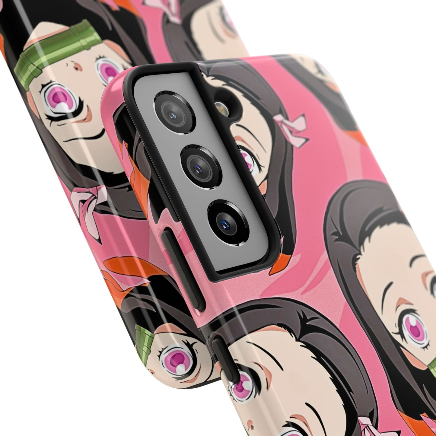 Nezuko Kamado Head Pattern Tough Phone Case | Anime - Demon Slayer