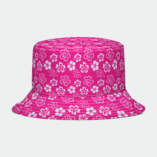 Pink Aloha Bucket Hat