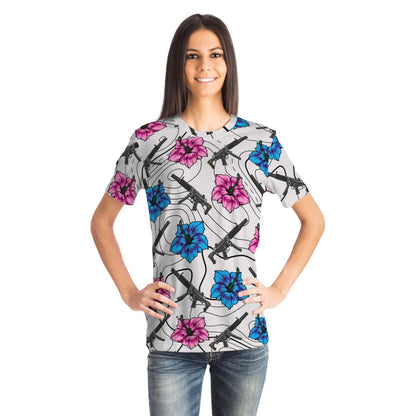 Rad Pam High Capacity Hibiscus White T-Shirt