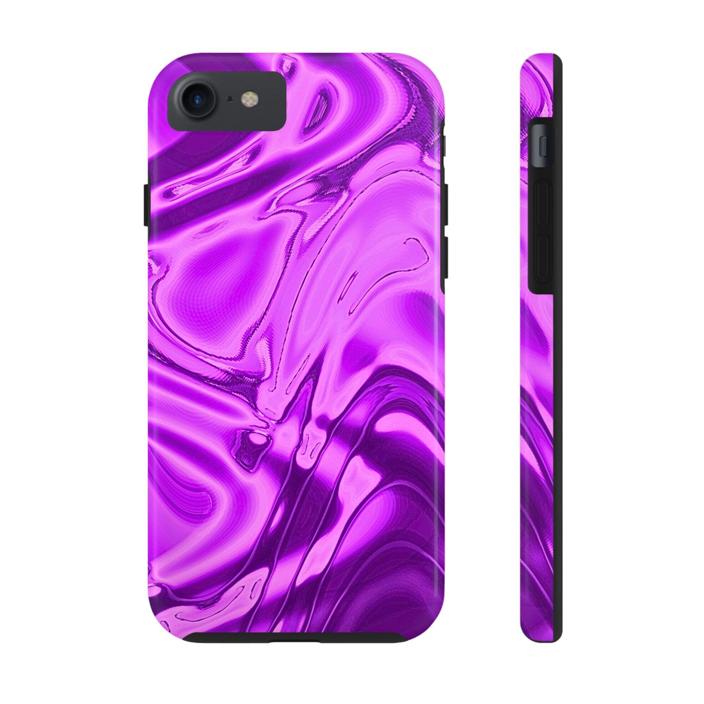 Liquid Metal Purple Tough Phone Case | Aesthetic