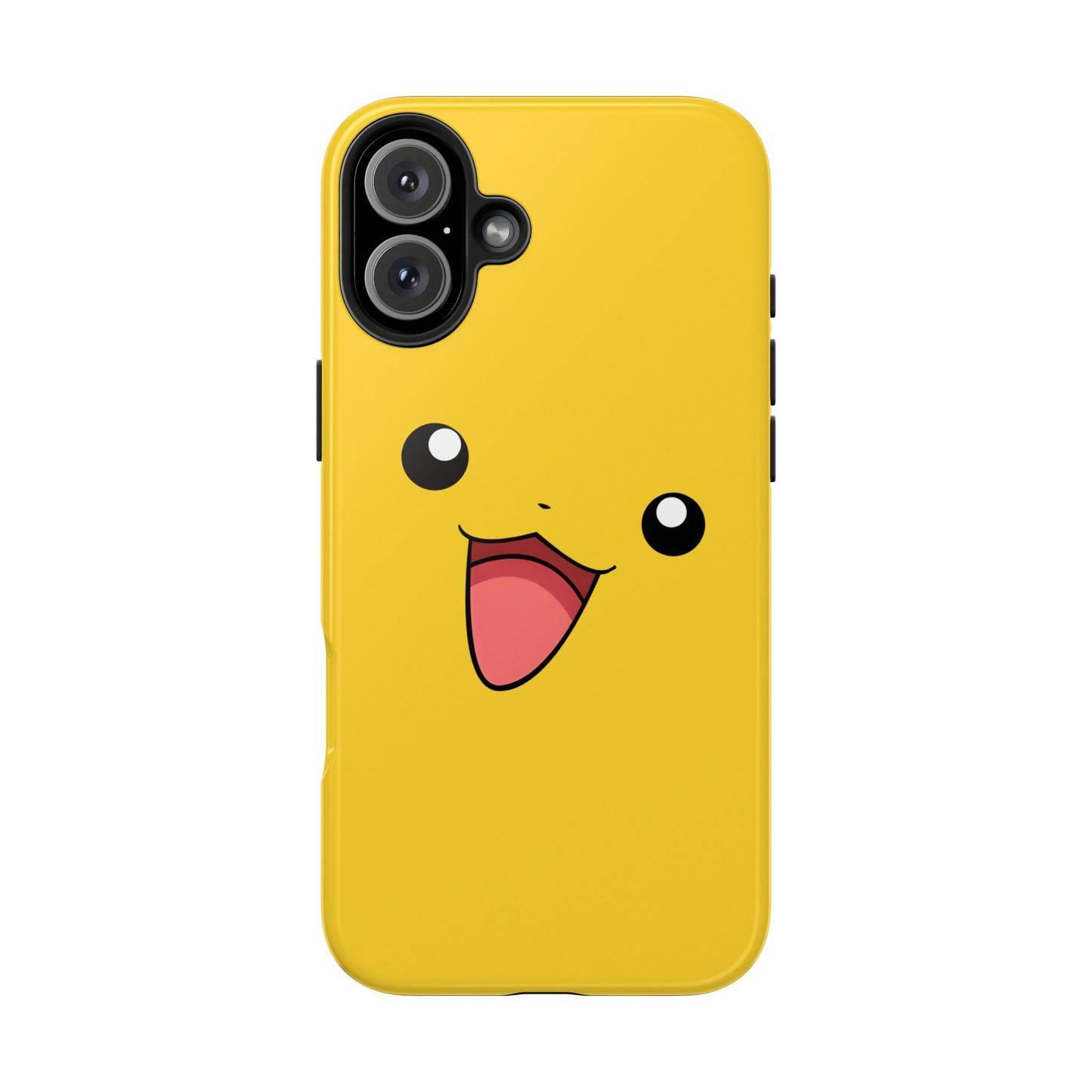 Electric Mouse Yellow Happy Face Minimal Design Tough Phone Case | Anime