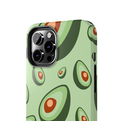 Trendy Avocado Pattern Green Aesthetic Minimal Fruit Phone Case | Food