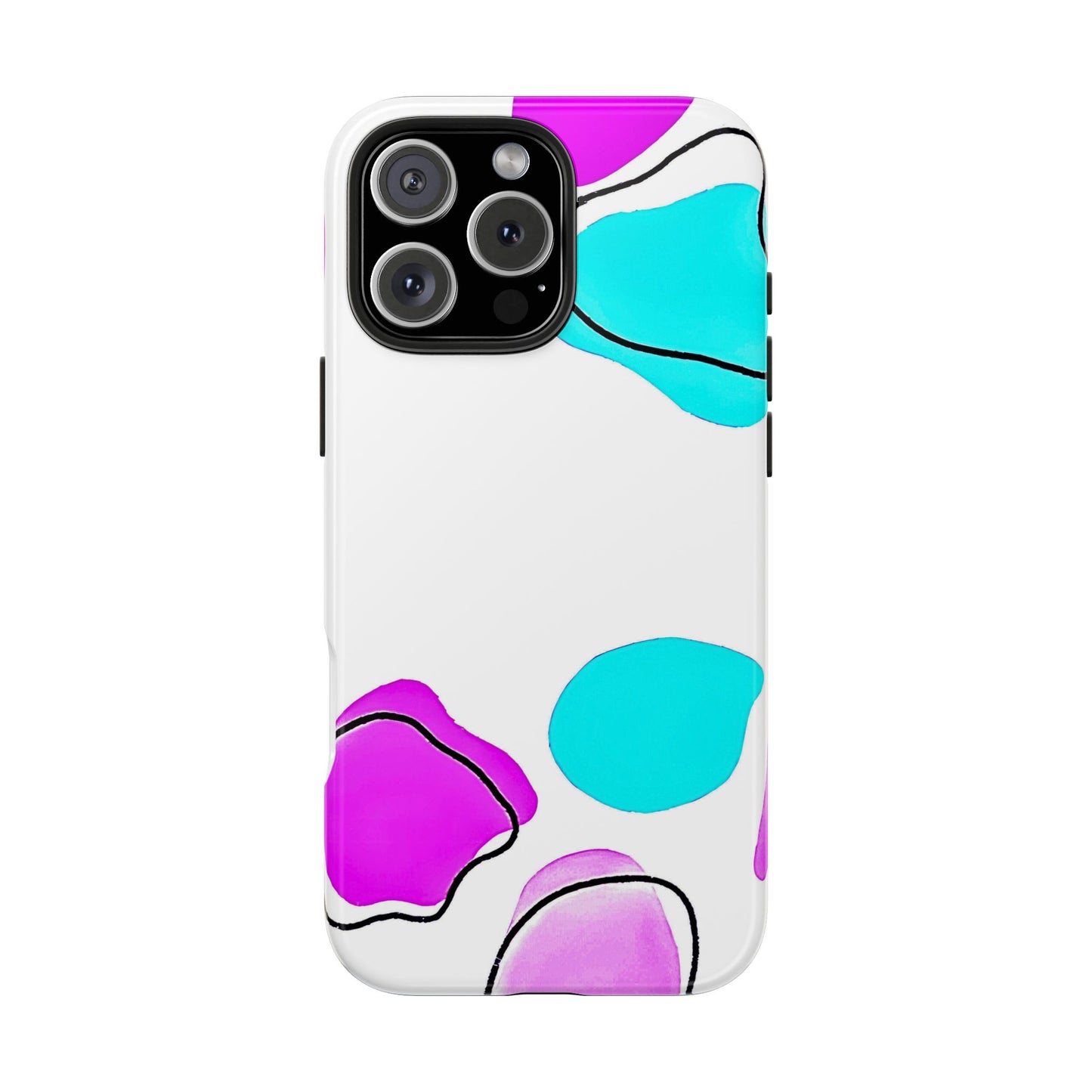 Abstract Shapes Preppy Pastel Style (Version 2) Tough Phone Case | Aesthetic