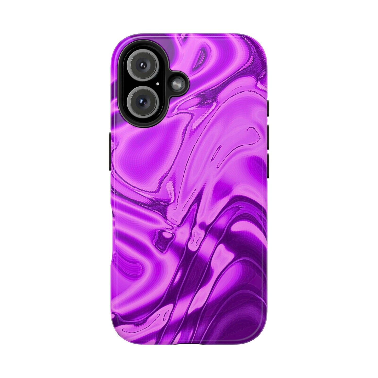 Liquid Metal Purple Tough Phone Case | Aesthetic