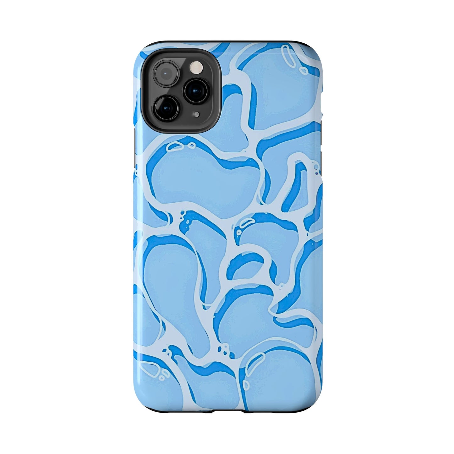 Funda resistente para teléfono con estampado de agua de piscina | Estética
