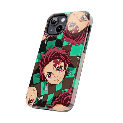 Tanjiro Kamado Head Pattern Tough Phone Case | Anime - Demon Slayer