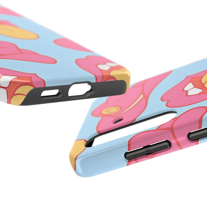 Funda resistente para teléfono con estampado de sombrero vaquero y labios sensuales (versión 1) | Estética