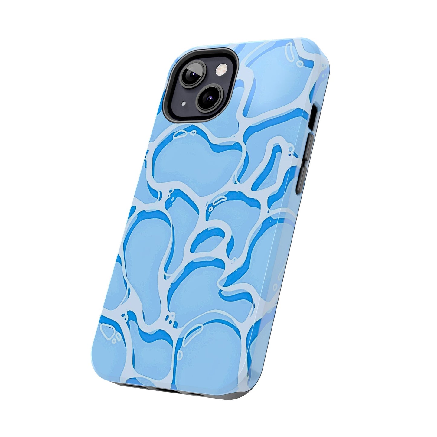 Funda resistente para teléfono con estampado de agua de piscina | Estética