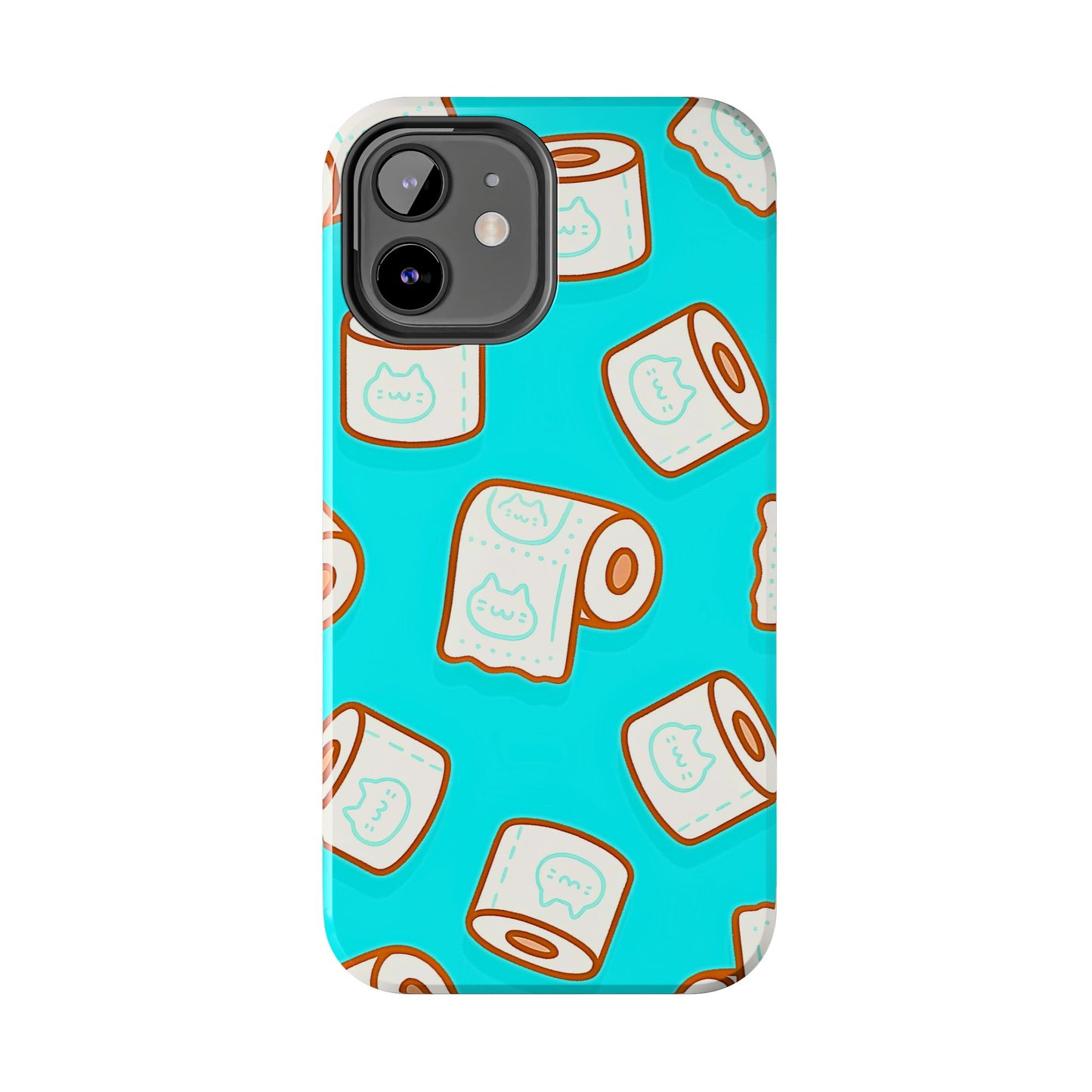 Funda resistente para teléfono con estampado de papel higiénico kawaii | Estética