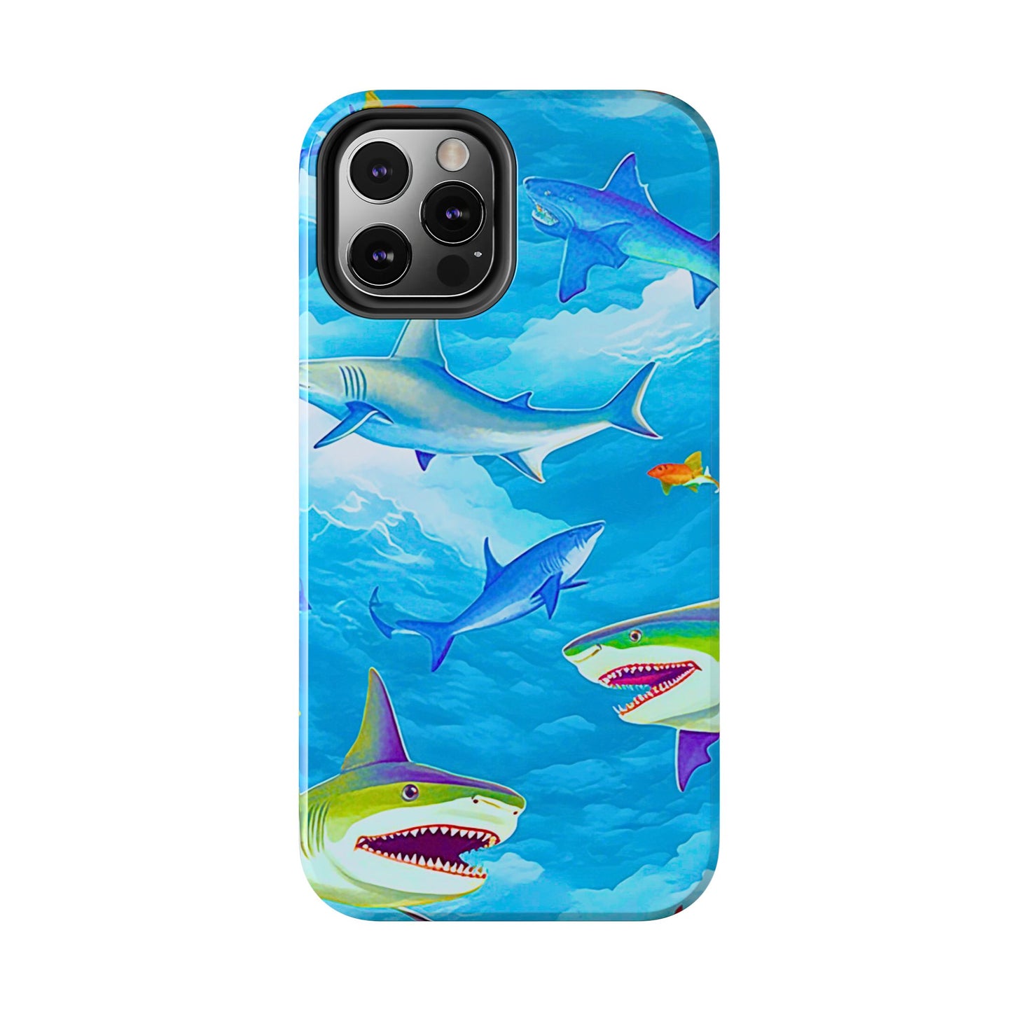 Sharks in the Sky Pattern Style Tough Phone Case | Animals
