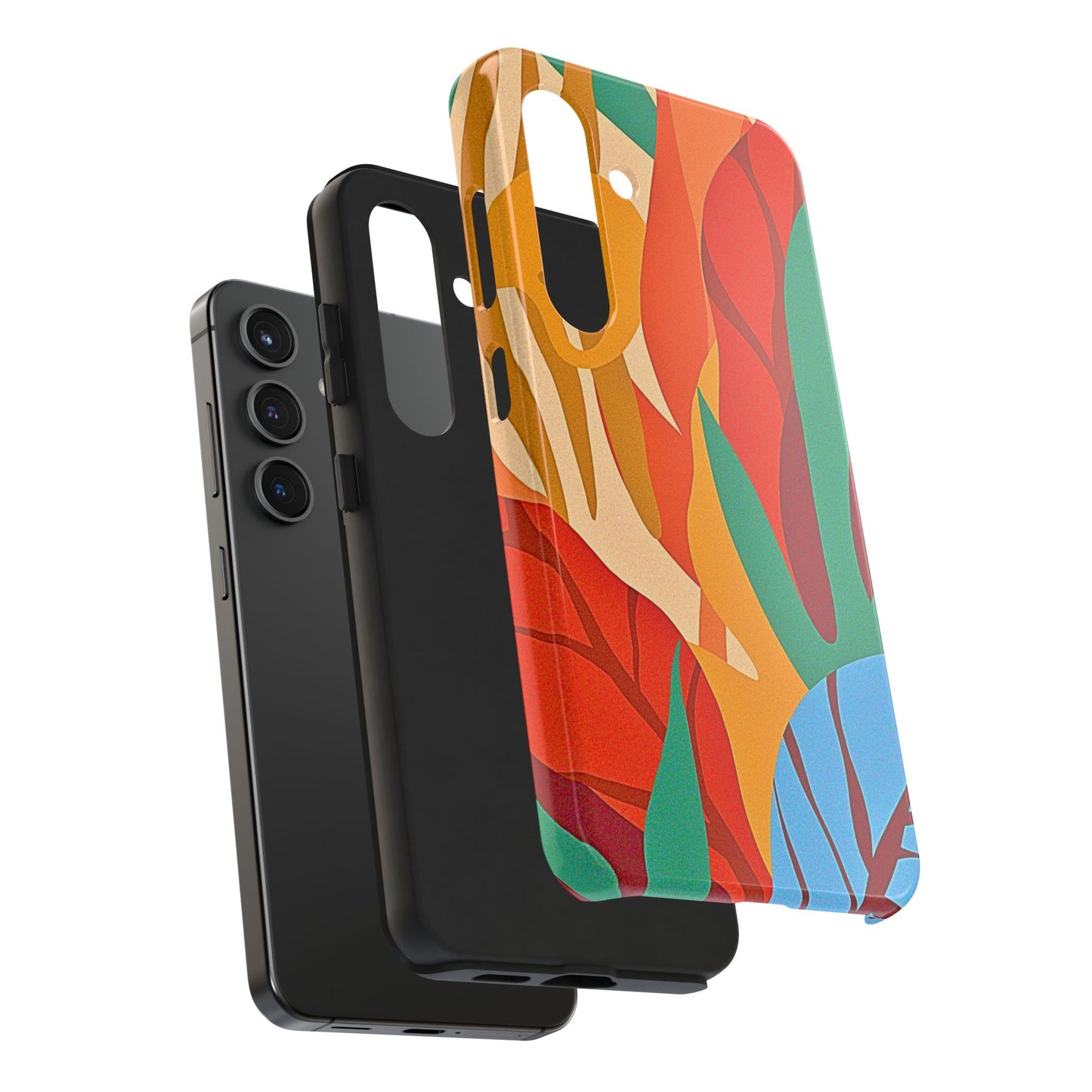 Abstract Autumn Leaves Tough Phone Case | Aesthetic