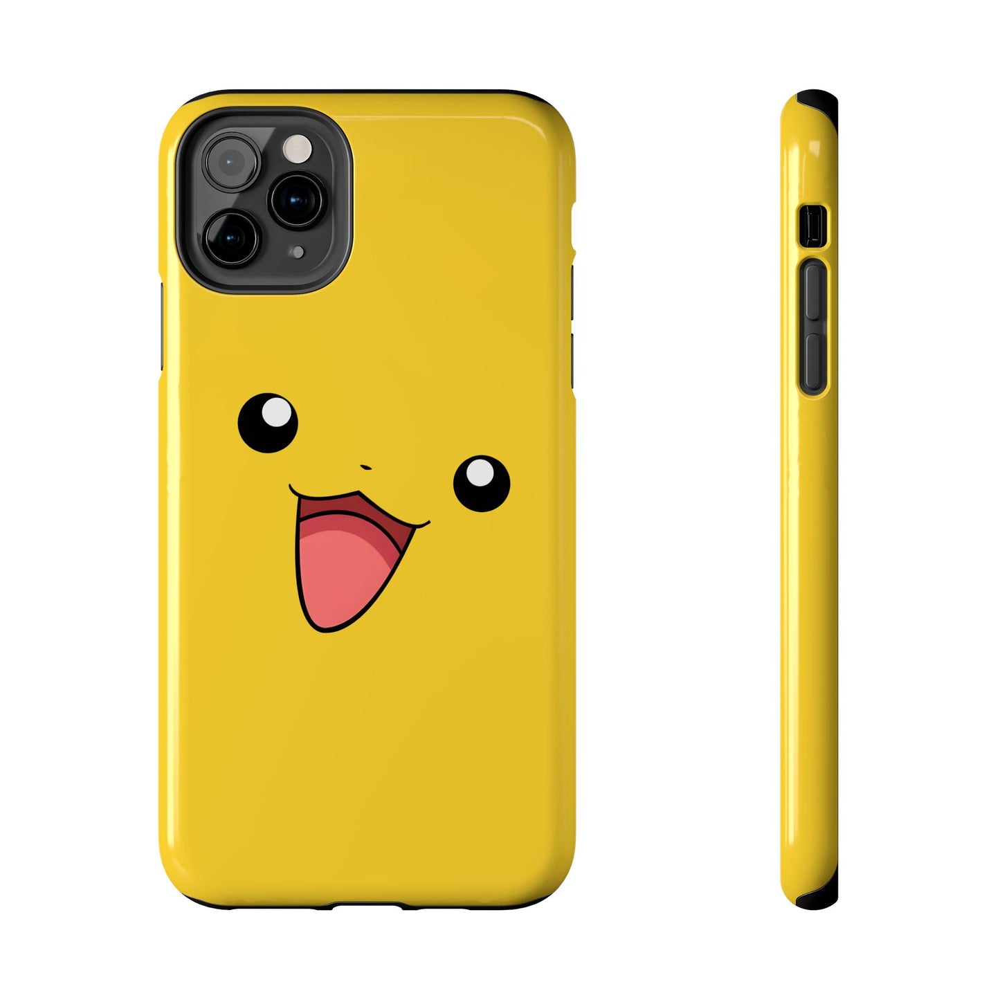 Electric Mouse Yellow Happy Face Minimal Design Tough Phone Case | Anime